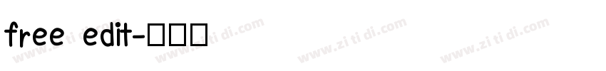 free edit字体转换